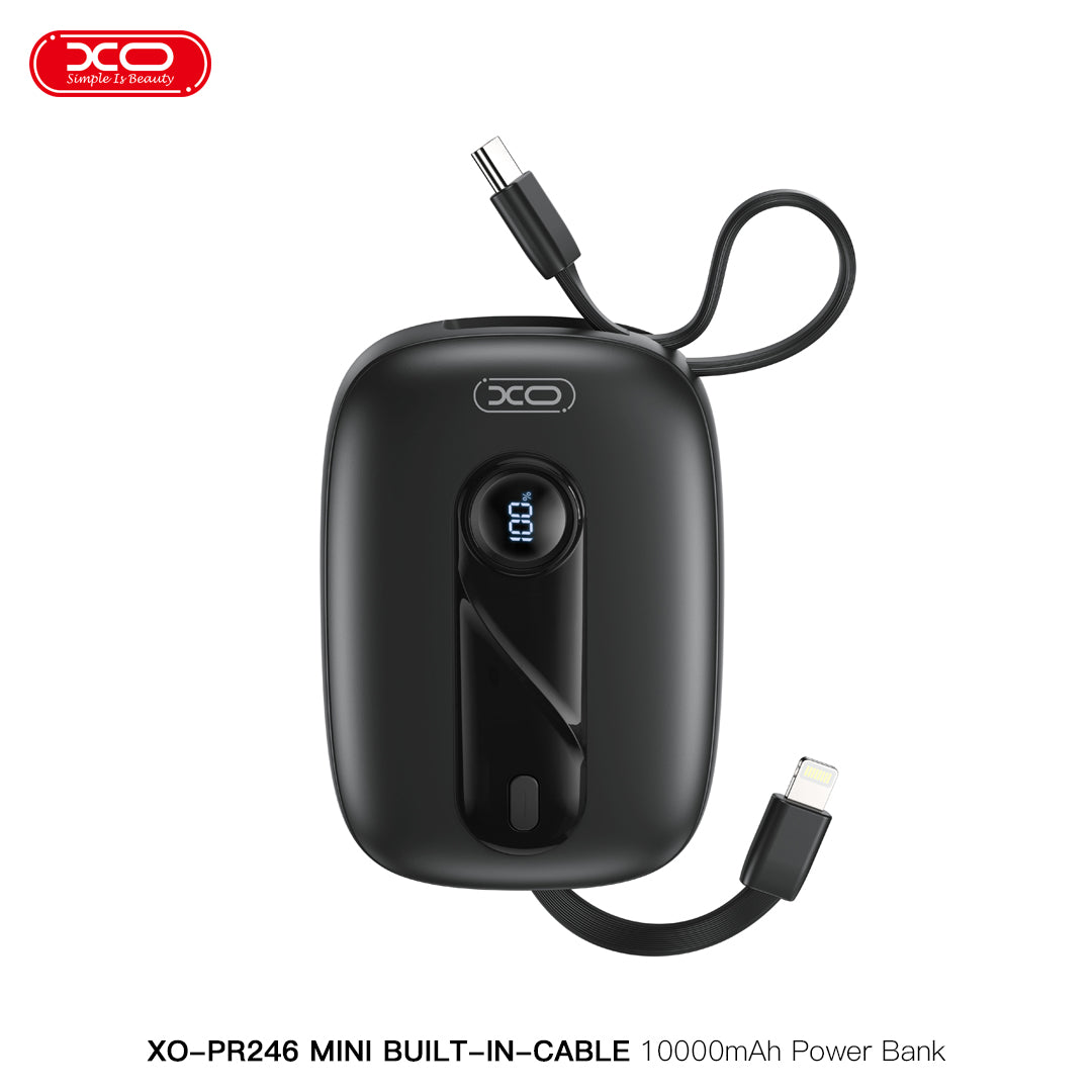 XO-PR246 Mini Power Bank with built in Cable