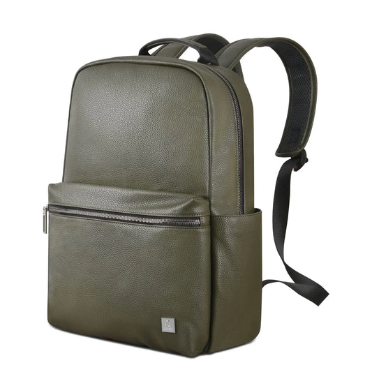 WIWU Osun Backpack PU leather with front pocket& Laptop /green