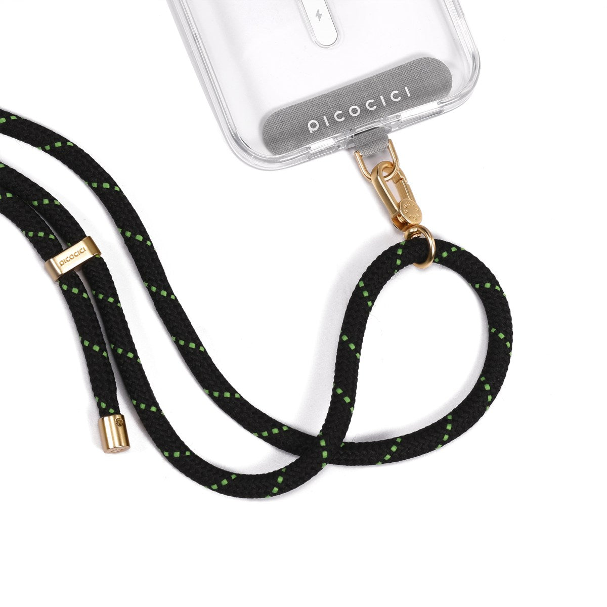 Picocici Adjustable phone strap-Black & Green