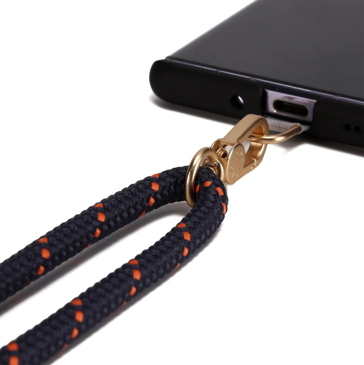 Picocici Adjustable phone strap-Black & Orange